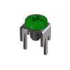 Low Profile PC Mount-w/Screw Assembled, Green - 7778-6 - Keystone Electronics Corp.