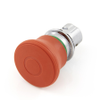 Lovato Electric LPSB6744 Mushroom-Head Locking Push Button Switch, Red, 22 mm -- 43411 - Image