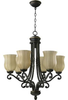 6078-6-95 Mid. Chandeliers-Glass Up - 473322 - Capital Lighting, Inc.