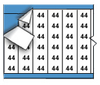 Solid Numbers Wire Marker Card - WM-44-PK - Brady Corporation