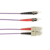 2m (6.5ft) STSC VT OM2 MM Fiber Patch Cable INDR Zip OFNR - FOCMR50-002M-STSC-VT - Black Box