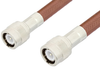 C Male to C Male Cable 36 Inch Length Using RG393 Coax, RoHS - PE3120LF-36 - Pasternack
