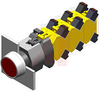 SWITCH, PUSHBUTTON ACTUATORS, ILLUMINATED, MAINTAINED, ROUND, YELLOW LENS - 70029432 - Allied Electronics, Inc.