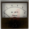 Voltmeter; + 2 %; DC; Annular, Self-Shielding; 0 to 15 VDC; 2-1/2 in.; + 15% - 70209465 - Allied Electronics, Inc.
