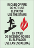 Glow-in-the-Dark Exit & Directional Sign - 90633 - Brady Corporation