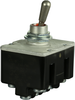 MICRO SWITCH Toggle Switches: TL Series Toggle Switch, 4 Pole Double Throw (4PDT) 3 Position, Special Circuitry (On - On - On), Gold-Plated Contacts, No Spring Clip, Screw Terminals, Standard Lever, F -- 4TL187-12