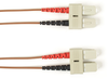 2m (6.5ft) SCSC BN OM2 MM Fiber Patch Cable INDR Zip OFNR - FOCMR50-002M-SCSC-BR - Black Box