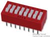 Switch, Dip, 8 Position, Spst, Raised Rocker; No. Of Circuits Grayhill - 33K2696 - Newark, An Avnet Company