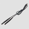 Test lead 1.2 m CAT III/1000V CAT IV/600V (2.5mm2/banana plugs) black - WAPRZ1X2BLBB2X5 - Sonel Test