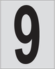 Bradylite Reflective Numbers & Letters - 5900-9 - Brady Corporation