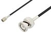 Reverse Polarity SMA Male to BNC Male Cable 36 Inch Length Using RG174 Coax - PE3C3332-36 - Pasternack