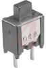 Pushbutton Switch, Tiny, Square Actuator, SPST, Normally Off Momentary, Black - 70155962 - Allied Electronics, Inc.