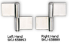Stainless Steel Weld-On Hinge, 4