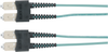 10m (32.8ft) SCSC Aqua OM3 MM Fiber Patch Cable INDR Zip OFNR -- EFNT010-010M-SCSC - Image