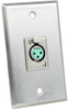 XLR Wall Plate - WP2B4P - Conxall Corporation