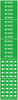 Brady B-946 White on Green Vinyl Self-Adhesive Pipe Marker - 2 1/4 in Height - 1/2 in Character Height - 2 3/4 in Length - Printed Msg = HOT WATER with Right Arrow - 7374-3C - 754473-67439 - R. S. Hughes Company, Inc.