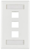 Faceplate, 3Port, Abs, White; Accessory Type Hellermanntyton - 75Y0905 - Newark, An Avnet Company