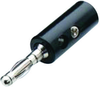 Banana Plug, 15A, Screw, Black; Gender Mueller Electric - 37B8573 - Newark, An Avnet Company