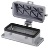 Open Bottom Housing, Size 16, Aluminum, Cover; Heavy Duty Connector Type Wieland Electric -- 98F4082