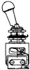 MICRO SWITCH AT Series Toggle Switch, 4 pole, 3 position, Solder terminal, Locking Lever -- 13AT9-G