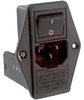 Power Entry Module; 10 A; 250 VAC; DPST; Screw; Multi function module; - 70133336 - Allied Electronics, Inc.