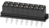 8+8 Pos. Female DIL Vertical Throughboard Conn. for Latches - M80-8501642 - Harwin Plc