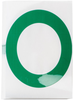Brady Toughstripe B-514 Green Indoor Polyester Letter Label - 6 in Width - 8 in Height - 8 in Character Height - Printed Msg = O - 121778 - 754473-71004 - R. S. Hughes Company, Inc.
