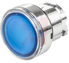 Switch, Pushbutton Operator; Flush Head; Lit; Blue, Uses protected LED; 22 mm - 70006967 - Allied Electronics, Inc.