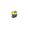 Novibra Push-to-Close Latch, Type 2 , Plastic, Black Body, White Cup, Diamond Brass Handle - MP-02-103-574 - Southco
