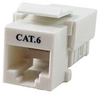 Cat6 RJ45 Modular Keystone Jack, 110 Style, White - 43-312WH - Computer Network Accessories, Inc.