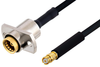 Slide-On BMA Jack 2 Hole Flange to SMP Female Cable 60 Inch Length Using PE-SR405FLJ Coax - PE3C4867-60 - Pasternack