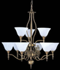 9429HB/WH Mid. Chandeliers-Glass Up - 722330 - Capital Lighting, Inc.