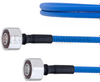 Low PIM 4.1/9.5 Mini DIN Male to 4.1/9.5 Mini DIN Male Plenum Cable SPP-250-LLPL Coax in 36 Inch and RoHS - FMCA1318-36 - Fairview Microwave Inc.