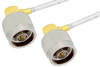 N Male Right Angle to N Male Right Angle Cable 60 Inch Length Using PE-SR402FL Coax - PE33977-60 - Pasternack