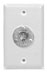 Wall Plate-Stainless Steel, 1-gang, One Mounted C3M Connector - MCP1-C3M - Visual Sound, Inc.