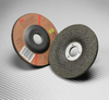 3M Green Corps Ceramic Depressed-Center Wheel - 36 Grit Very Coarse Grade - 4 1/2 in Diameter - 7/8 in Center Hole - Thickness 1/4 in - 55992 - 051111-55992 - R. S. Hughes Company, Inc.
