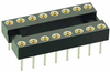 8+8 Pos. Female DIL Vertical Throughboard IC Socket -- D2816-42 - Image