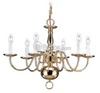 Six-Light Chandelier Fixture - 3411-02 - bulbs.com