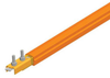 Safe-Lec 2 Conductor Bar 400A Copper, Orange PVC Cover, w/ Splice Joint, 4.5M -- XA-310501-J - Image