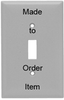Narrow Metal Toggle Switch Wall Plate - SSN11 - Legrand