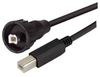 USB Cable, Waterproof Type B Male - Standard Type B Male, 5.0m - MUS2A00002-5M - MilesTek Corporation
