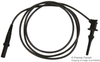 Test Lead, Black, 1.22M, 300Vrms, 5A; Test Connector Type A Pomona - 78Y6967 - Newark, An Avnet Company