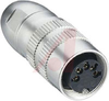 connector,circular din,female din locking plug,8 contact,ip68(watertight) - 70151282 - Allied Electronics, Inc.