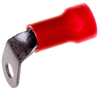 Terminal, Ring Tongue, #10, Crimp, Red; Stud Size - Metric Amp - Te Connectivity - 16H0094 - Newark, An Avnet Company