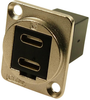 Usb Adapter, Dual, Type C Rcpt-Plug; Usb Connector Convert From Cliff Electronic Components - 12AC6418 - Newark, An Avnet Company