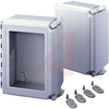 ENCLOSURE;NEMA 4X;WINDOW CVR/QR;8.00X6.00X4.00;FIBERGLASS - 70066966 - Allied Electronics, Inc.