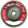 Weiler Saber Tooth Type 27 Non-Woven Ceramic Flap Disc - Medium Grade - 4 1/2 in Diameter - 5/8 in Center Hole - 50135 - 012382-50135 - R. S. Hughes Company, Inc.