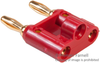 Banana Plug, 15A, Screw, Red; Gender Pomona - 77B6030 - Newark, An Avnet Company