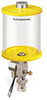 Yellow Color Key, Clear View Single Feed Electro Lubricator, 1 qt Acrylic Reservoir, 1/8” Female NPT Outlet, 5/8”-18 Thread for Remote Mounting, 24VDC - B5160-032AB024DRYW - Oil-Rite Corp.
