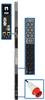 11.5kW 3-Phase Monitored PDU – LX Platform, 42 C13 & 6 C19 Outlets, IEC 309 16/20A Red, 0U, TAA -- PDU3XEVN6G20 - Image